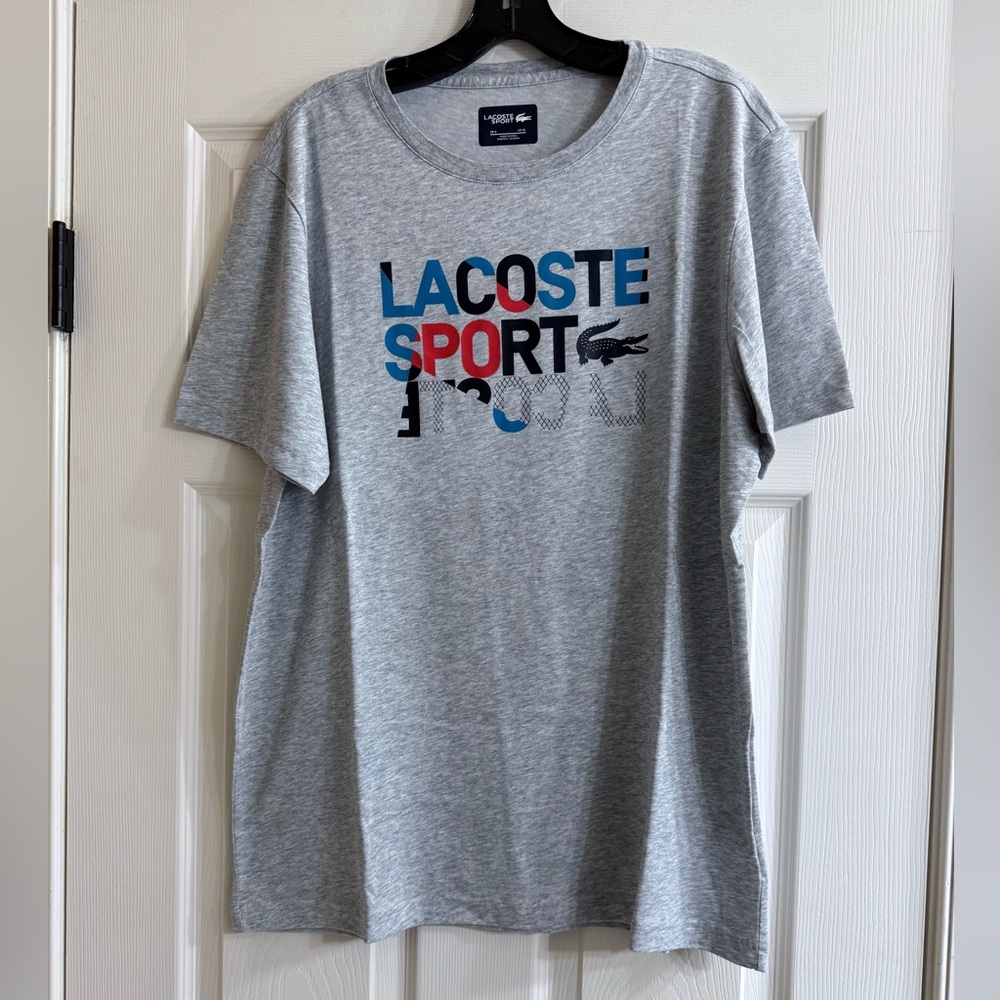 Lacoste Sport Men’s Gray Short Sleeve Tee